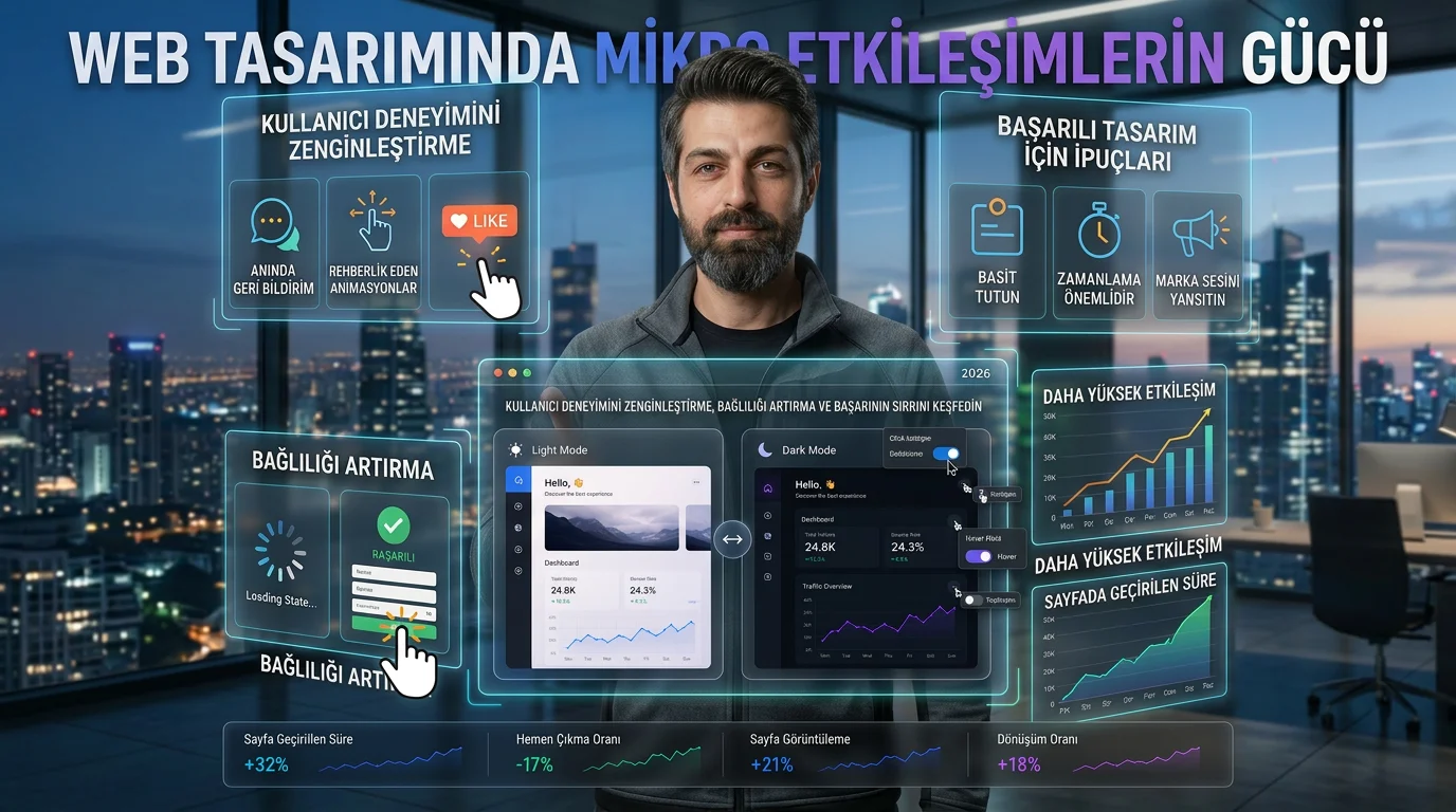 Detaylarda Saklı Başarı: Web Tasarımında Mikro Etkileşimler ve Kullanıcı Bağlılığı