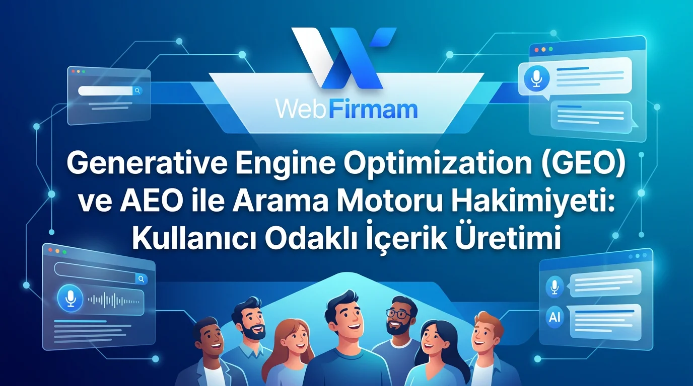 Generative Engine Optimization (GEO) ve AEO ile Arama Motoru Hakimiyeti: Kullanıcı Odaklı İçerik Üretimi