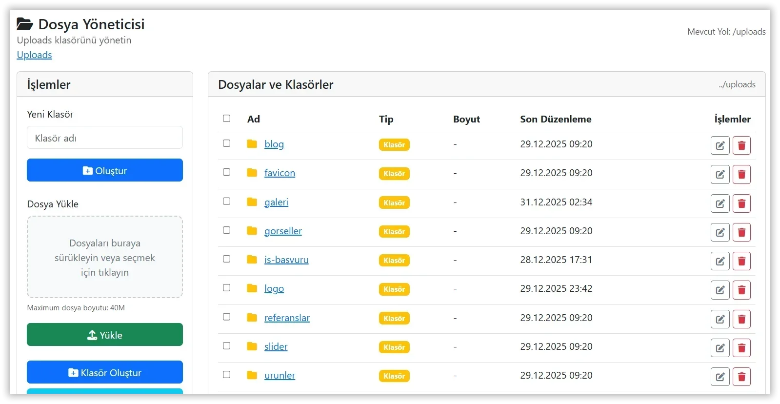 İçerik Yönetim Sistemi
