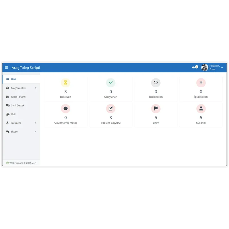 Araç Talep Sistemi Sistemi